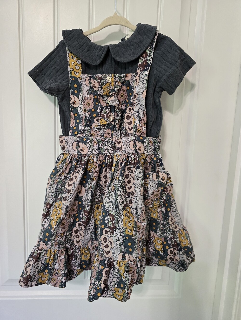 Kate Quinn Hollyhock 2T Overall Dress With Top And Bloomers